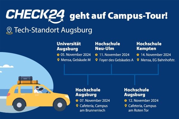 CHECK24 geht auf Campus Tour