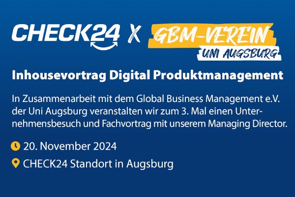 CHECK24 x GBM-Verein