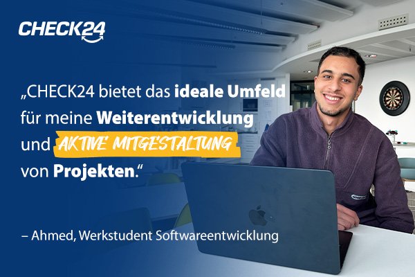 Ahmed, Werkstudent Softwareentwicklung