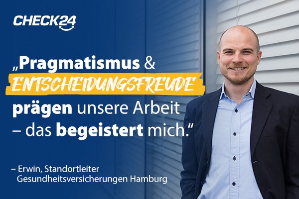 Erwin, Standortleiter Gesundheitsversicherungen Hamburg