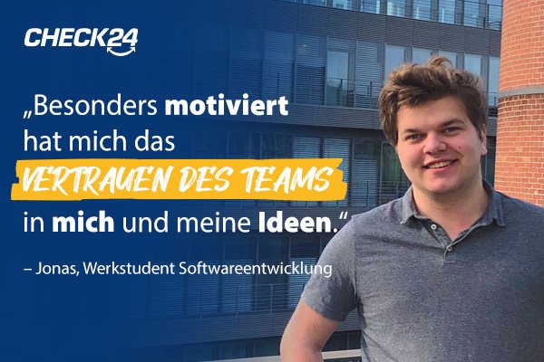 Jonas, Werkstudent Softwareentwicklung