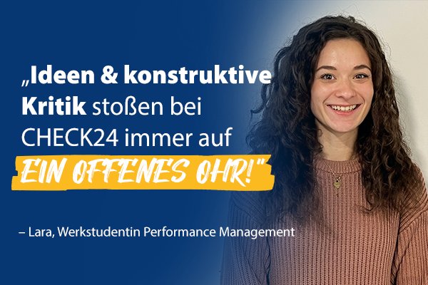 Lara, Werkstudentin Performance Marketing