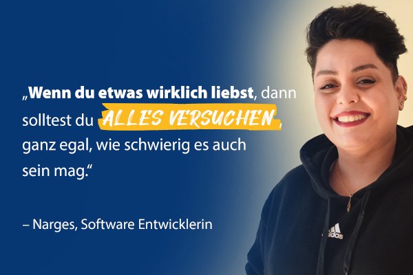 Narges, Softwareentwicklerin