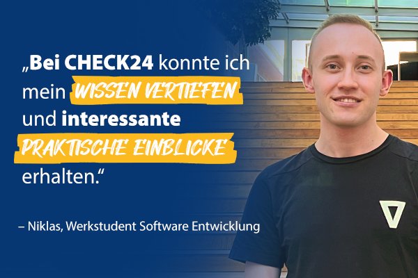 Niklas, Werkstudent Softwareentwicklung