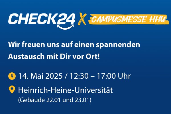 CHECK24 x Campusmesse HHU