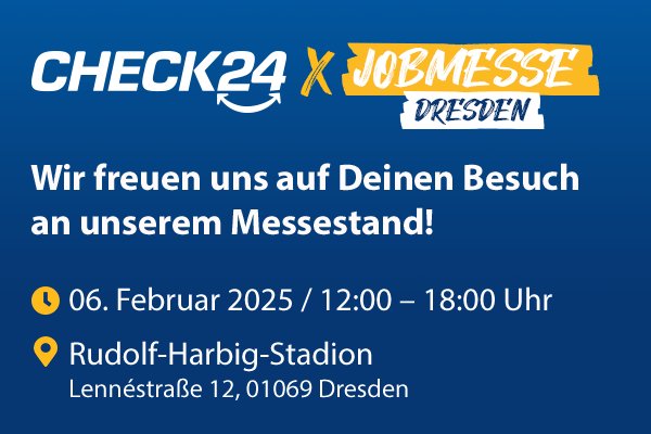 CHECK24 x Jobmesse Dresden