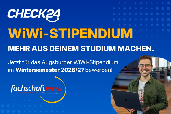 Augsburger WiWi-Stipendium x CHECK24