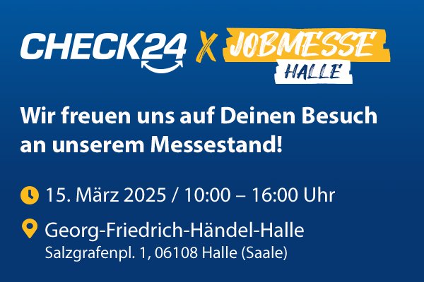 CHECK24 x Jobmesse Halle