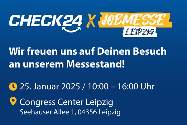 CHECK24 x Jobmesse Leipzig