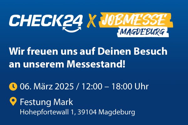 CHECK24 x Jobmesse Magdeburg