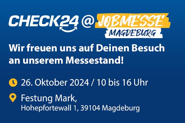 CHECK24 @ Jobmesse Magdeburg